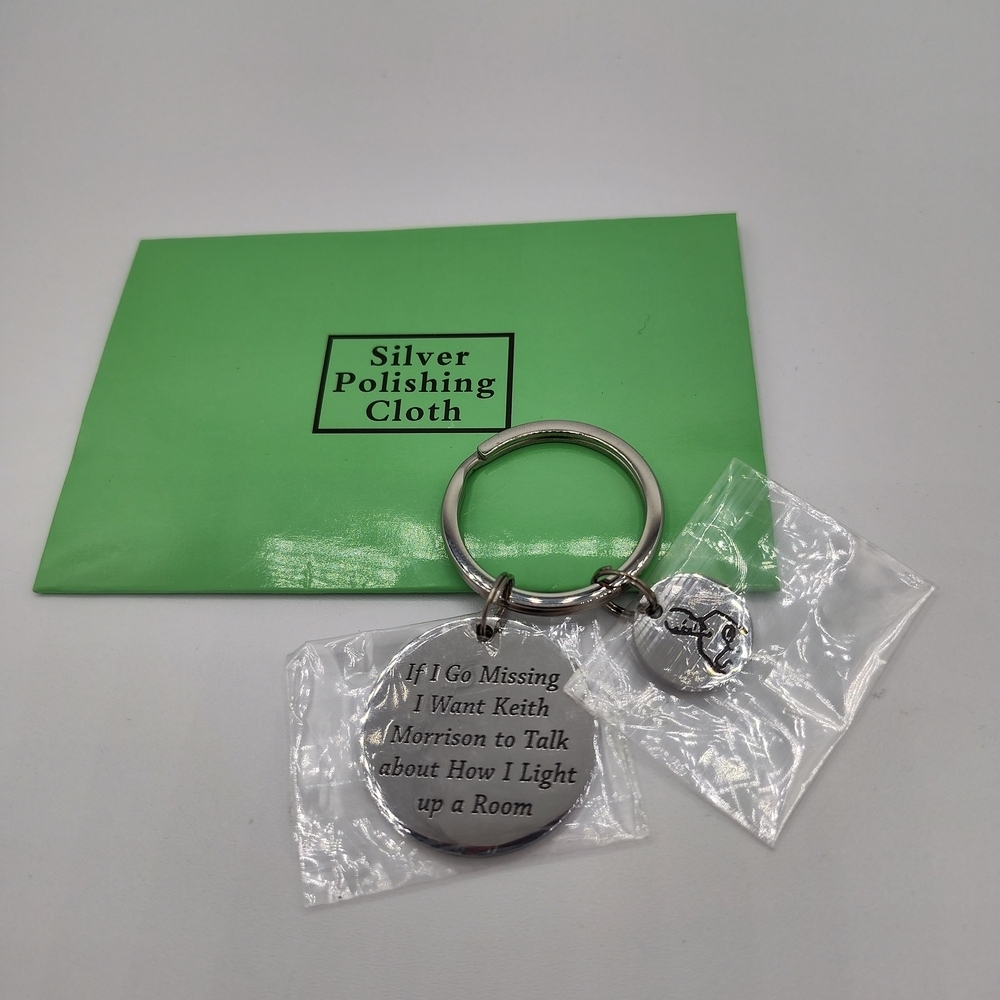 True Crime Humor Keychain 🔦 “If I Go Missing…” Keith Morrison Quote Gift NIP - Picture 3 of 3